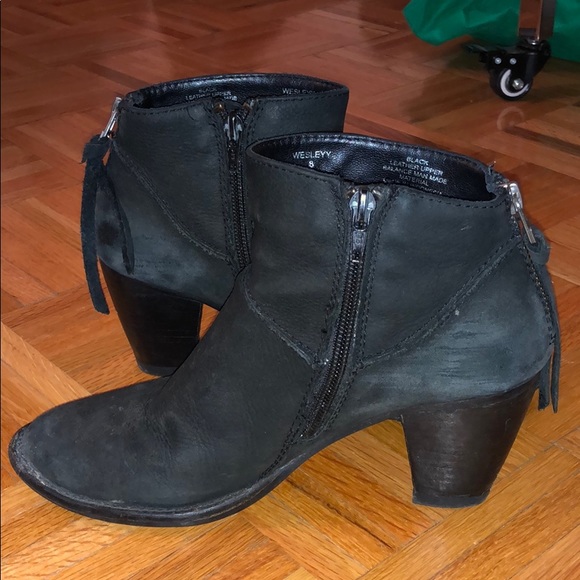 Black Suede Ankle Booties - Picture 5 of 5